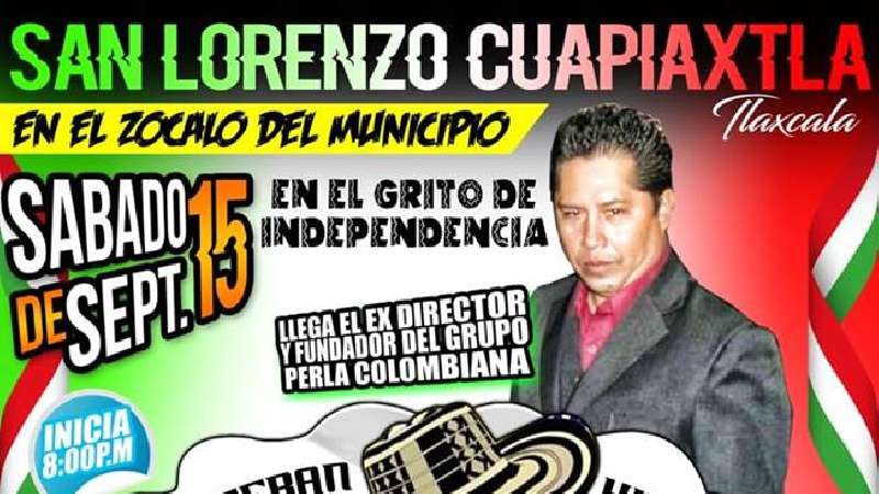 Grito de independencia en Cuapiaxtla