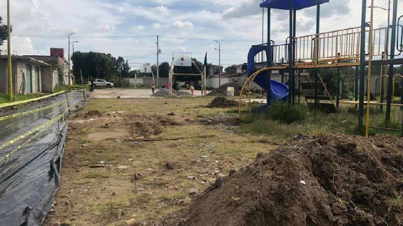 Comunidad de guardia en Zacatelco, estrenará parque recreativo