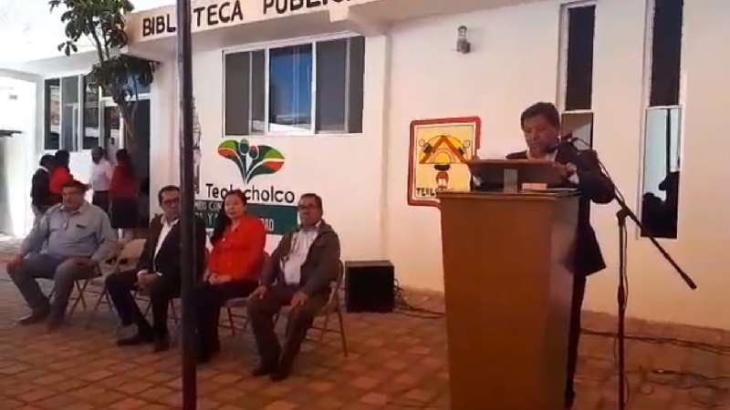 Re-inauguración de la Biblioteca Municipal de Teolocholco