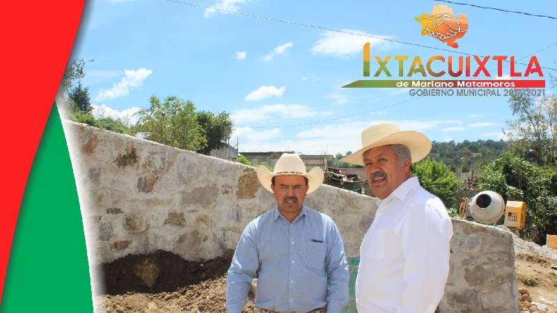 Avance de las obras públicas en Ixtacuixtla