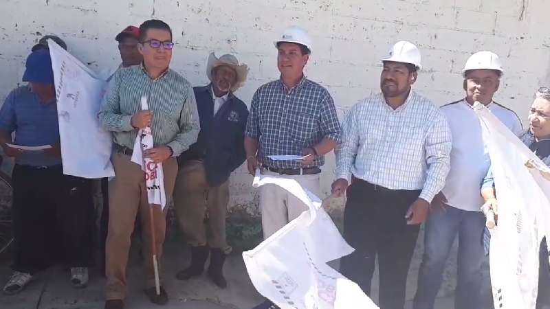 Banderazo de inicio de obra en la Concordia, Natívitas