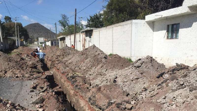 Rehabilitación del drenaje en Tequexquitla