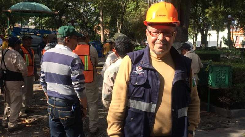 Atienden árbol fracturado por caída de rayo en la capital 