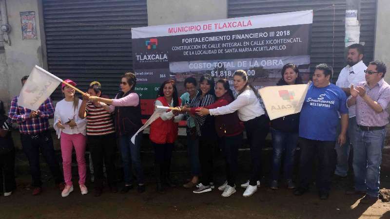 Ejecutan primer paquete de obras en Acuitlapilco 