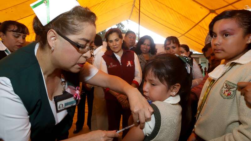 Inaugura Sandra Chávez tercera semana nacional de salud 2018