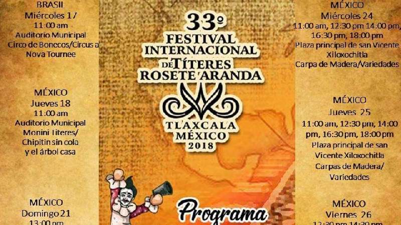 Natívitas se suma al 33° Festival de Títeres Rosete Aranda