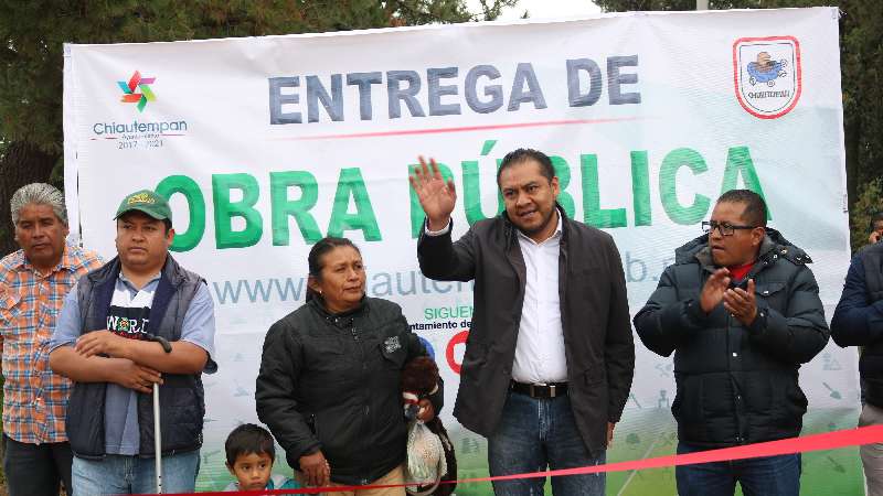 Entrega Héctor Domínguez obra de ampliación de drenaje 