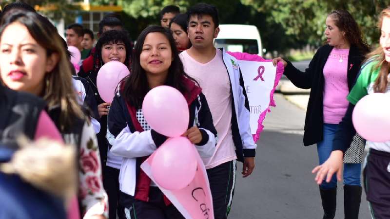 Mujeres unidas, contra el Cáncer de Mama en Zacatelco