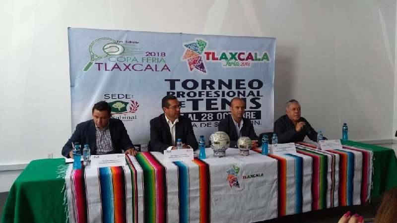 Presentan torneo profesional de tenis copa Feria Tlaxcala 2018