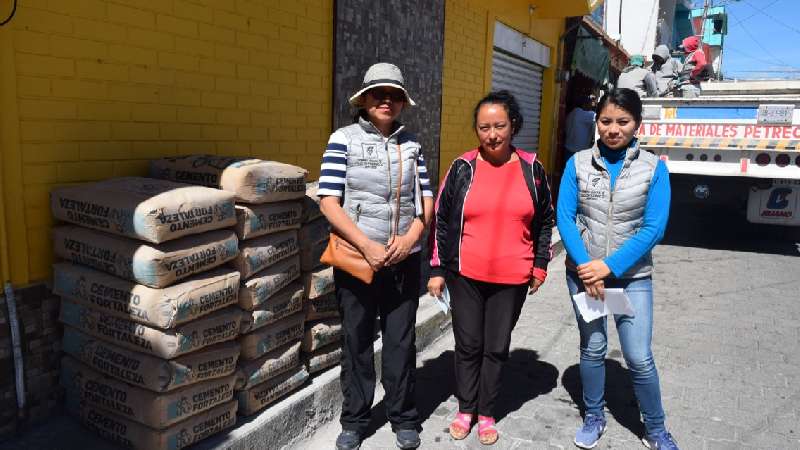 Familias de Xicohtzinco son beneficiadas con programa 