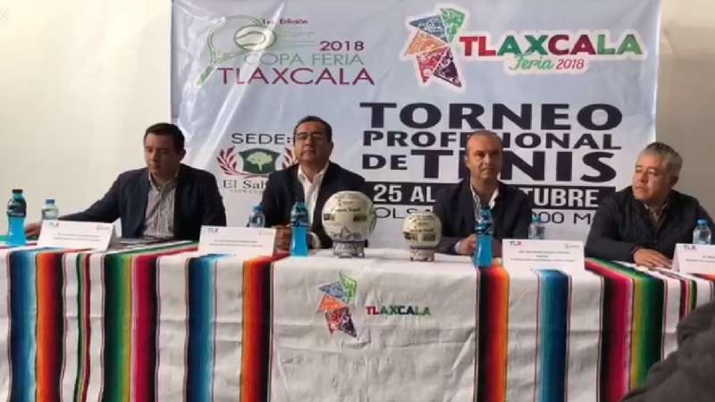 Presentan Torneo de Tenis Profesional Tlaxcala 2018