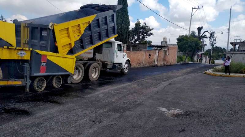 Rehabilita Secoduvi avenida Amistad sur en Apetatitlán