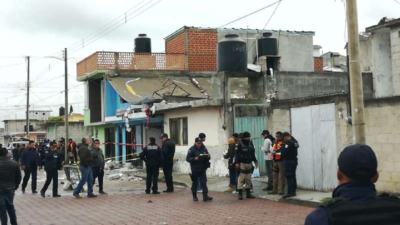 Explota pirotecnia almacenada en Apizaco, 1 muerto 