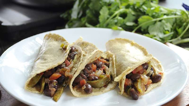 Tacos vegetarianos sencillos