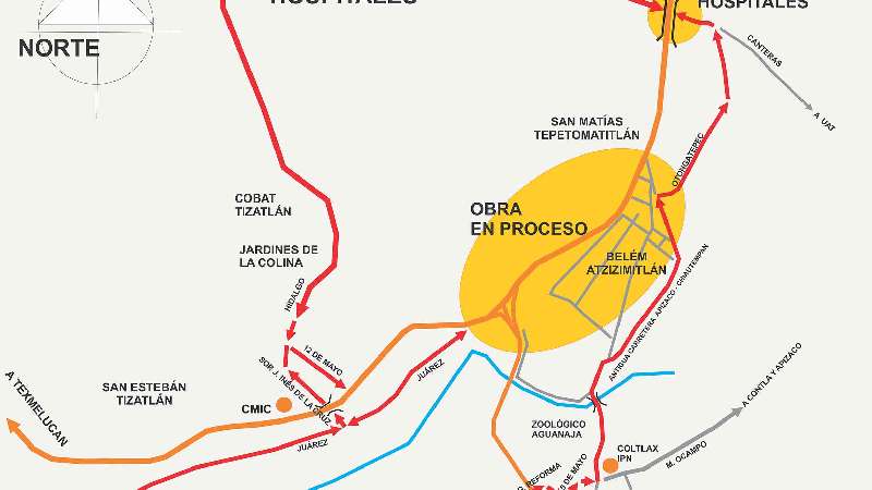 Anuncia Secoduvi rutas alternas por modernización de la carretera