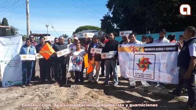 En Teolocholco se siguen modernizando calles 