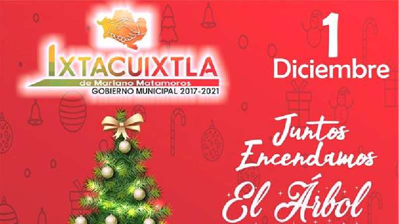 En Ixtacuixtla encendamos el árbol de Navidad juntos