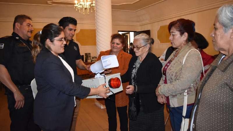 Programa exitoso de alarmas vecinales en Zacatelco