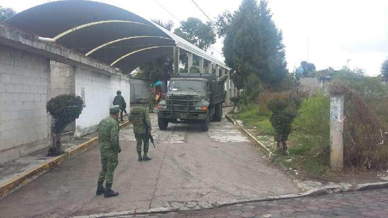 Encabeza ejército nuevos operativos de seguridad en Zacatelco