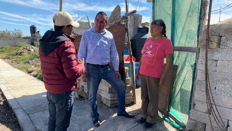 Supervisa Presidente de Ixtenco obras de pavimentación