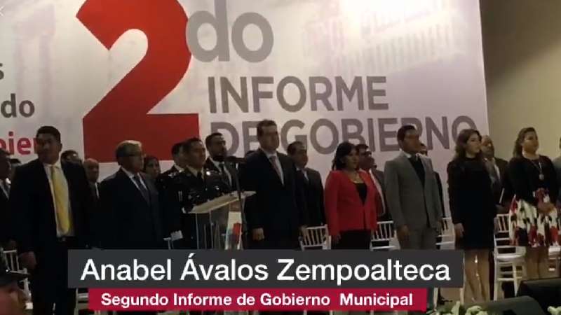 Segundo Informe de Gobierno de Anabell Ávalos Zempoalteca
