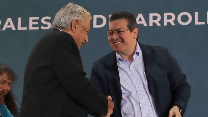 Presidente López Obrador y gobernador Mena refrendan trabajo