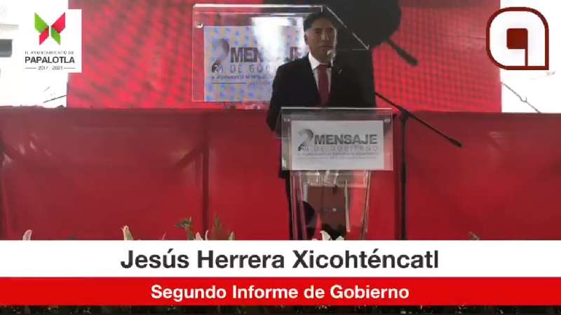 En Papalotla Jesús Herrera Xicohténcatl rinde su Segundo Informe 