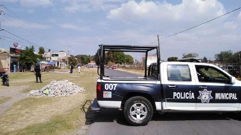 Refuerza ejército y policía de Zacatelco, operativo zona tianguis
