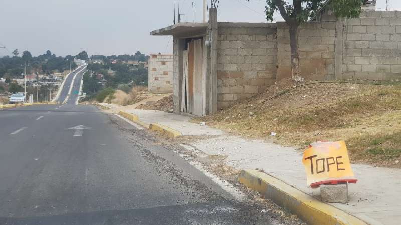 Mofas y enojo provoca señalización en libramiento Amaxac-Apizaco 