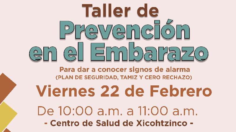 Taller de prevención en el embarazo en Xicohtzinco