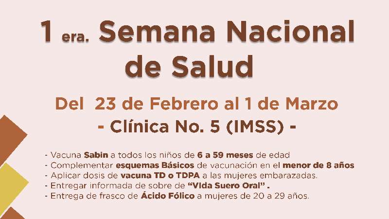 Semana nacional de salud en Xicohtzinco