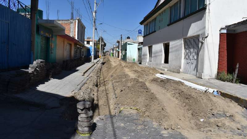 Construye Gobierno de Tomás Orea, nueva red de drenaje pluvial