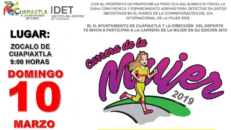 Carrera de la mujer en Cuapiaxtla