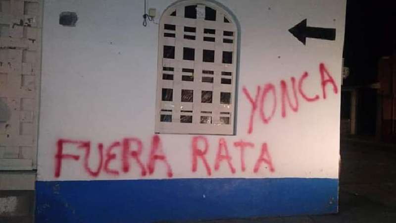 Fuera rata Yonca, pintan en presidencia alterna de Ixtenco