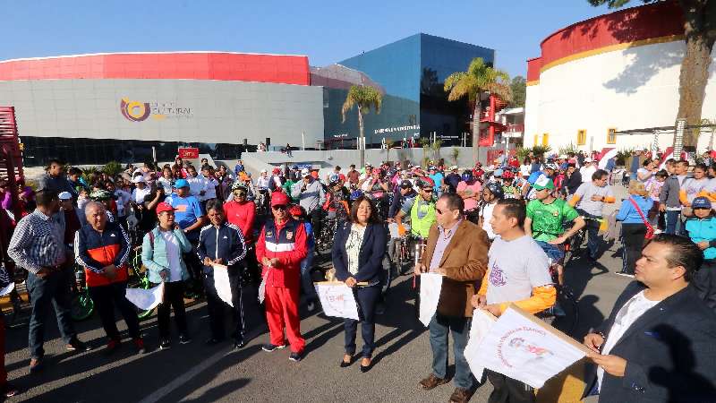 Verificó la UATx la 5ta. edición del paseo ciclista universitario