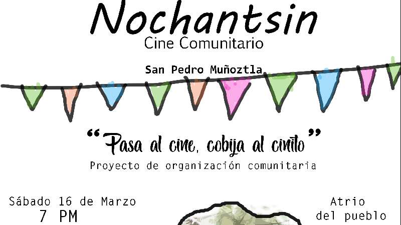 Nochantsin cine comunitario en Chiautempan