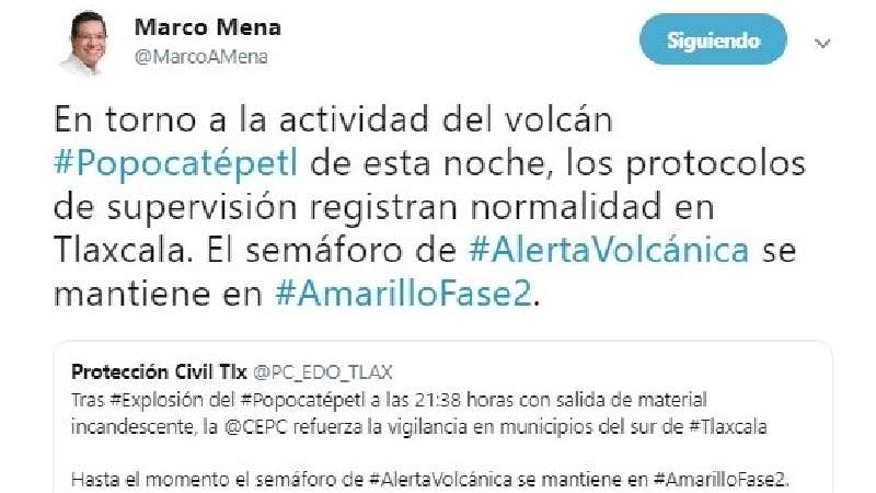 Intensifica CEPC vigilancia ante actividad del Popocatépetl