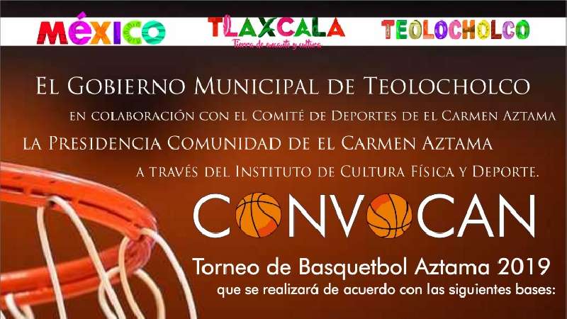 Torneo de Basquetbol en Teolocholco 