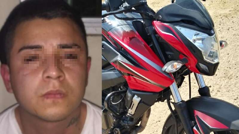 Recupera policía de Zacatelco motocicleta con reporte de robo