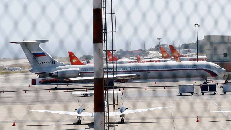 Dos aviones rusos llegan a Venezuela con un centenar de militares
