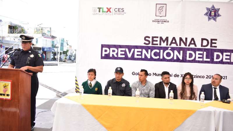 Clausuran en Xicohtzinco Semana de Prevención del Delito 