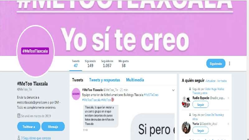 Músicos, estudiantes, políticos denunciados en Me Too Tlaxcala