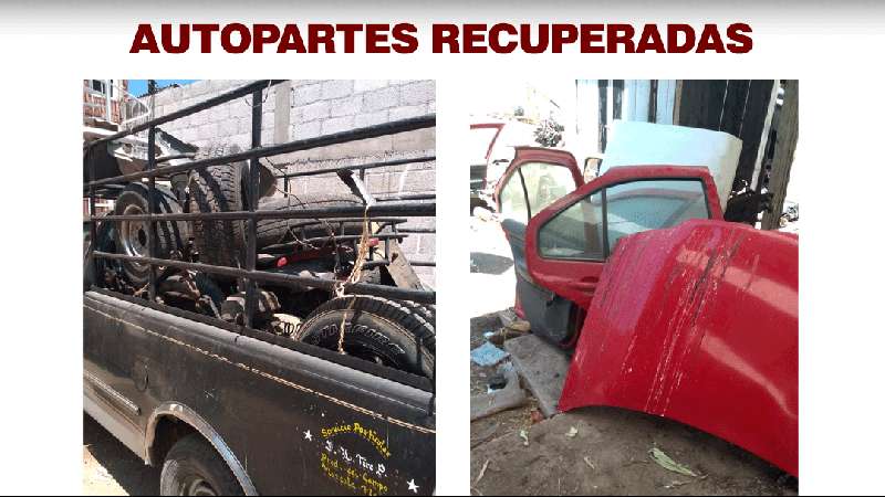 Recupera PGJE mercancía y vehículos robados en Natívitas