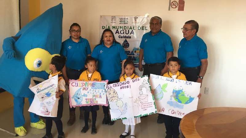 Reconocen dibujos de niñas y niños sobre cuidado del agua