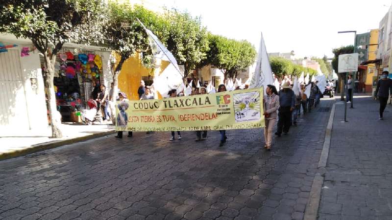 Marcha de campesinos en la capital