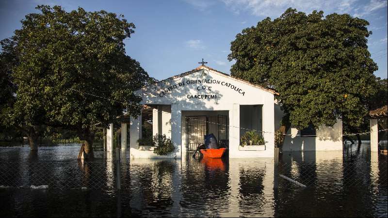 La mayor crecida del río Paraguay 