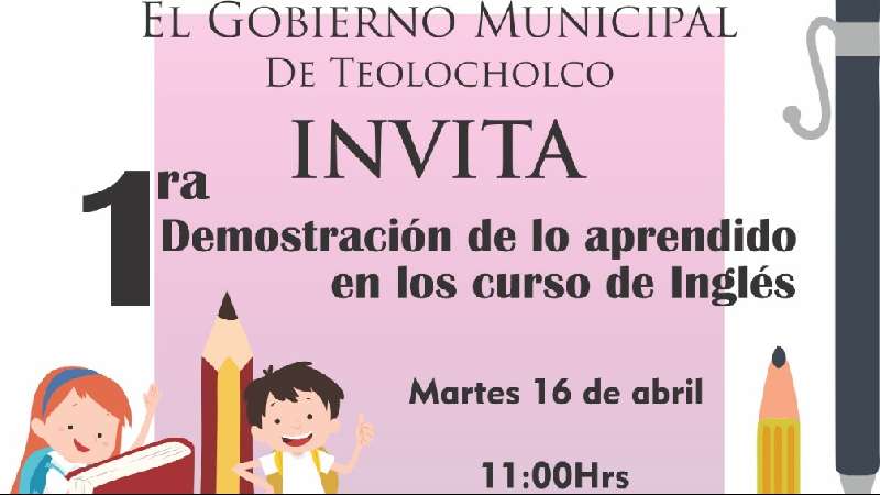 Teolocholco invita demostración de curso de ingles 