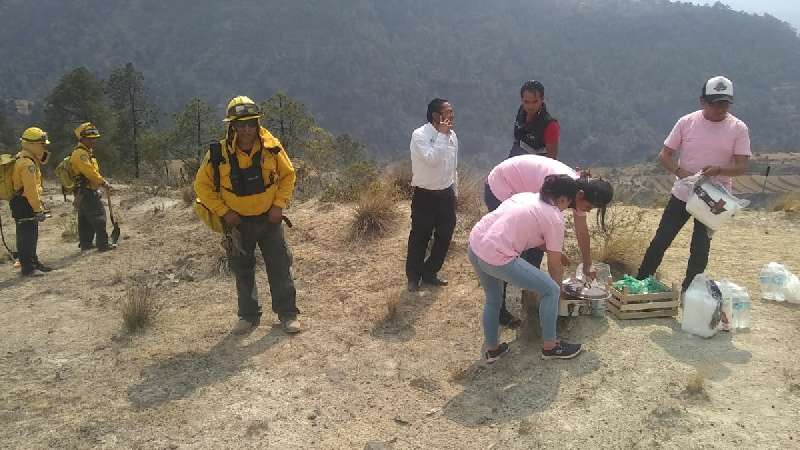 Atiende CEPC incendio en Emiliano Zapata