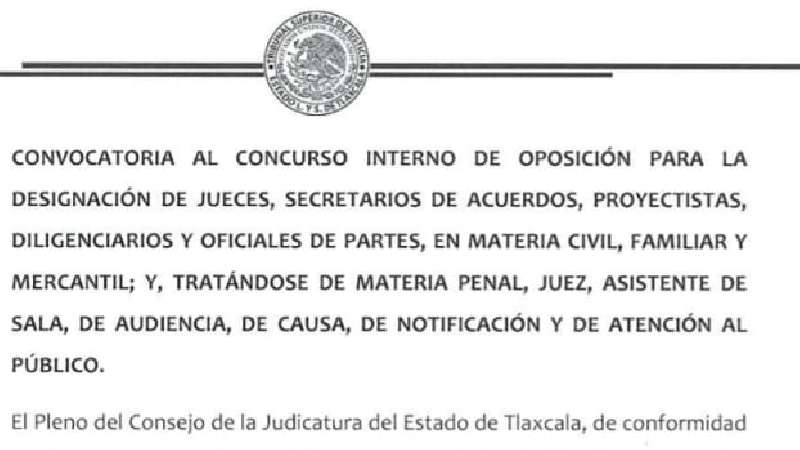 Provisional la suspensión de convocatoria de TSJE, aplican examen