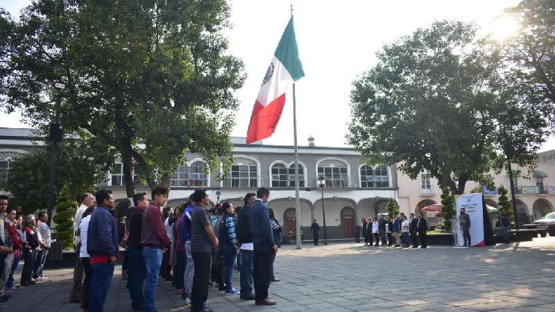 Zacatelco conmemora el 5 de Mayo con Homenaje Cívico